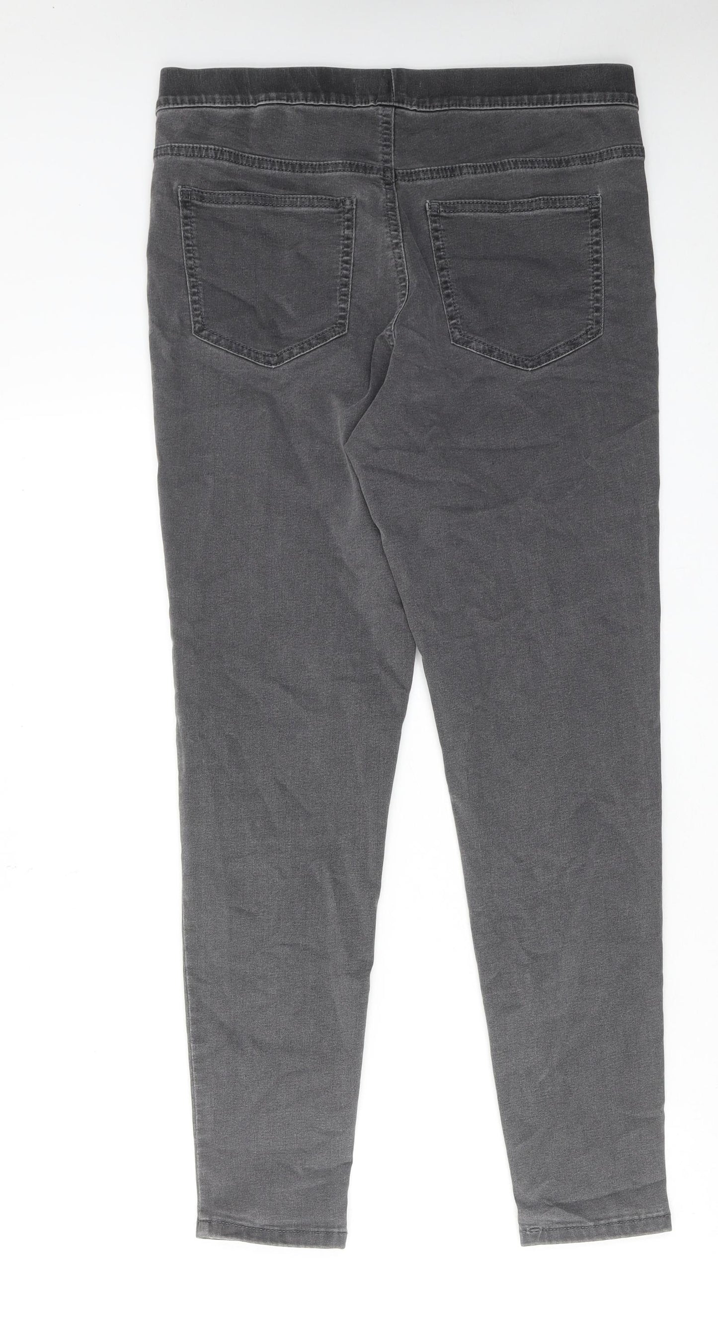 Marks and Spencer Womens Grey Cotton Jegging Jeans Size 12 Regular