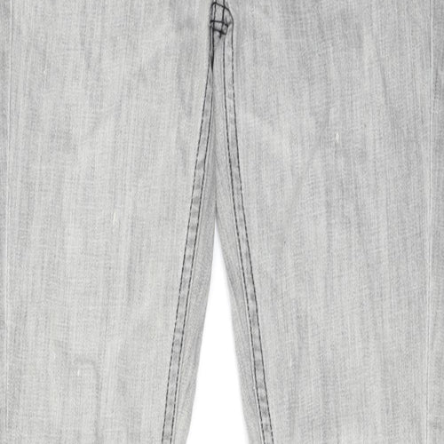 Quiksilver Mens Grey Cotton Skinny Jeans Size 28 in L30 in Regular Zip