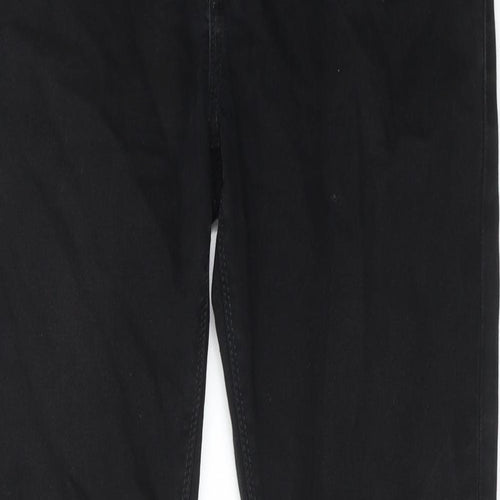 River Island Mens Black Cotton Skinny Jeans Size 32 in L32 in Regular Zip