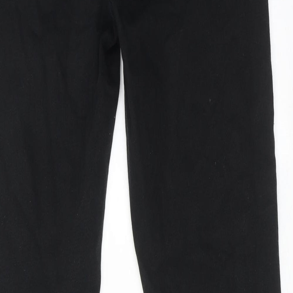 River Island Mens Black Cotton Skinny Jeans Size 32 in L32 in Regular Zip