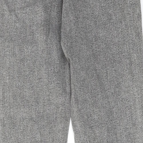 Topshop Womens Grey Cotton Skinny Jeans Size 32 in L30 in Regular Zip - Frayed Hem