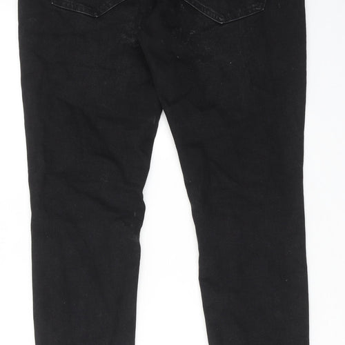 NEXT Mens Black Cotton Skinny Jeans Size 30 in L29 in Regular Zip