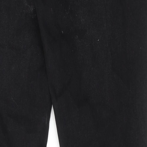 NEXT Mens Black Cotton Skinny Jeans Size 30 in L29 in Regular Zip