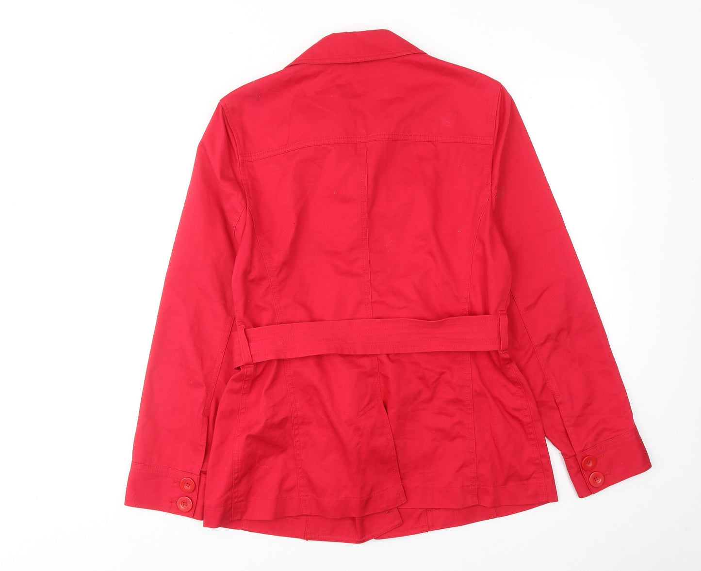 Essential Style Womens Red Jacket Size 12 Button