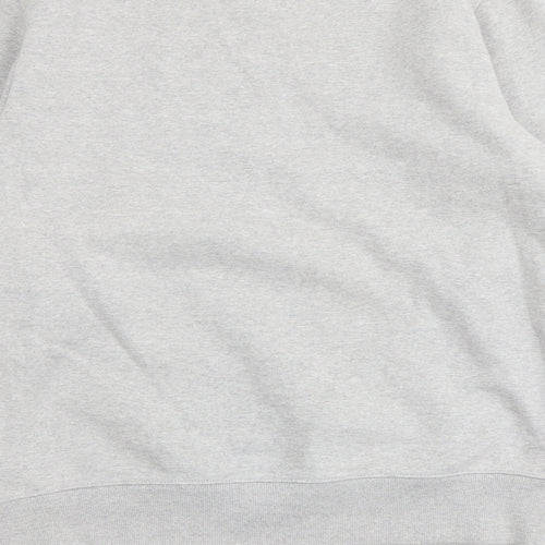 HVPE Mens Grey Cotton Pullover Sweatshirt Size S