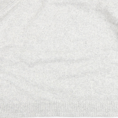 Marks and Spencer Womens Grey Round Neck Polyester Pullover Jumper Size XL