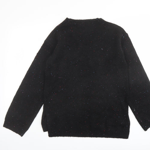 Marks and Spencer Womens Black Round Neck Acrylic Pullover Jumper Size XS