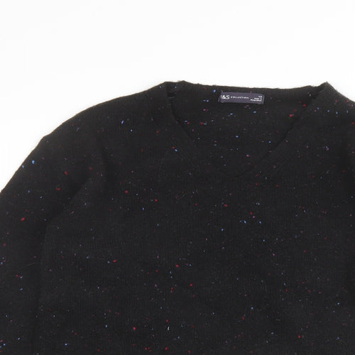 Marks and Spencer Womens Black Round Neck Acrylic Pullover Jumper Size XS