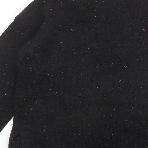 Marks and Spencer Womens Black Round Neck Acrylic Pullover Jumper Size XS