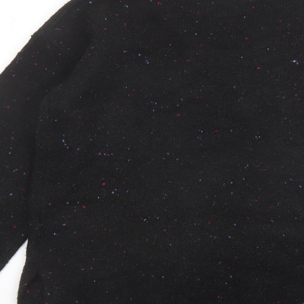 Marks and Spencer Womens Black Round Neck Acrylic Pullover Jumper Size XS