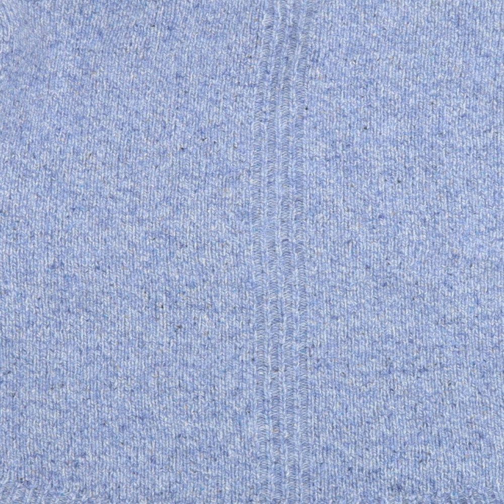 John Lewis Womens Blue Round Neck Wool Pullover Jumper Size 18