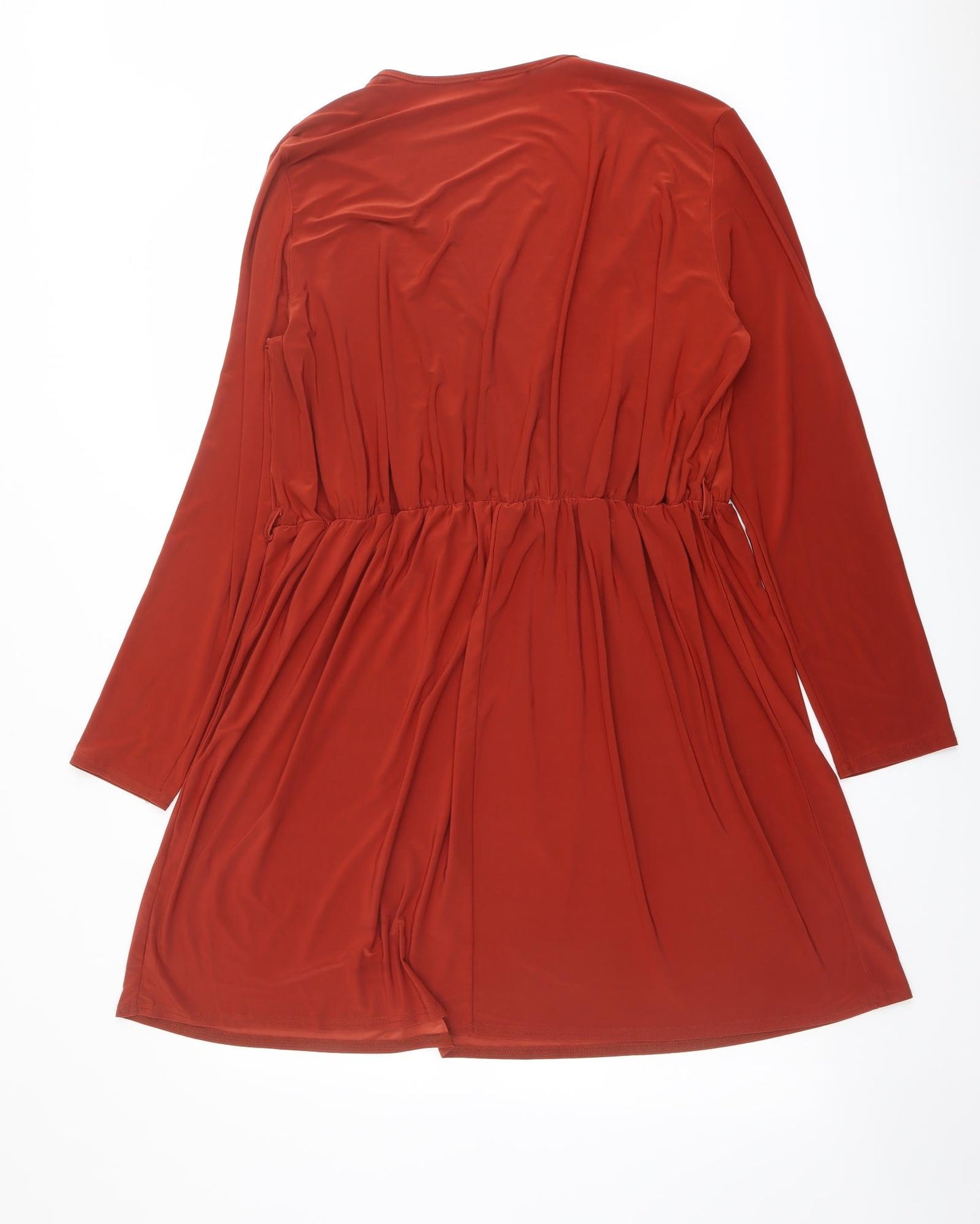 Club L Womens Red Polyester Skater Dress Size 22 V-Neck Pullover