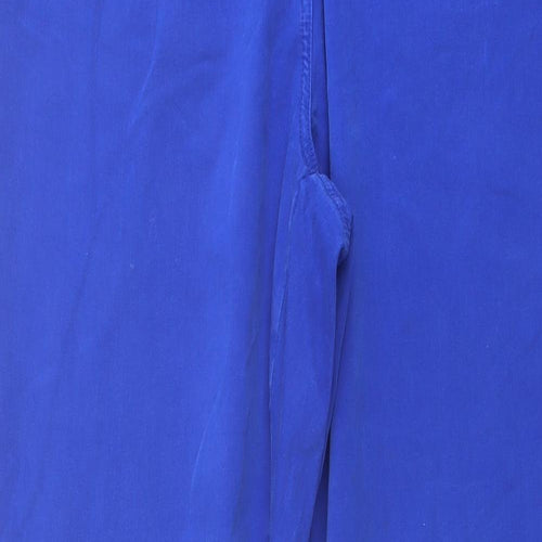 Long Tall Sally Womens Blue Cotton Straight Jeans Size 24 L34 in Regular Button