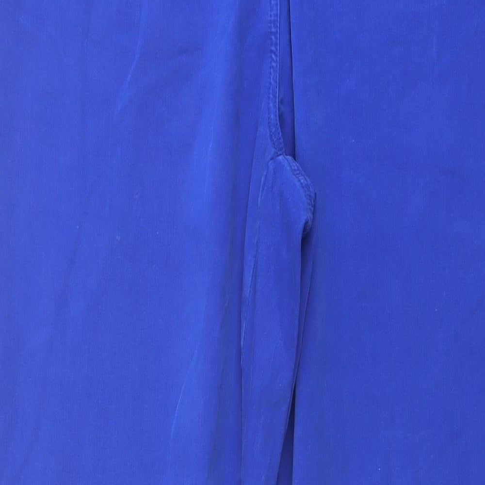 Long Tall Sally Womens Blue Cotton Straight Jeans Size 24 L34 in Regular Button