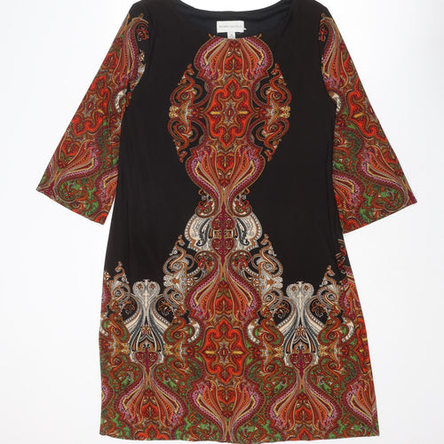 Ronni Nicole Womens Multicoloured Geometric Polyester A-Line Size 18 Round Neck Pullover