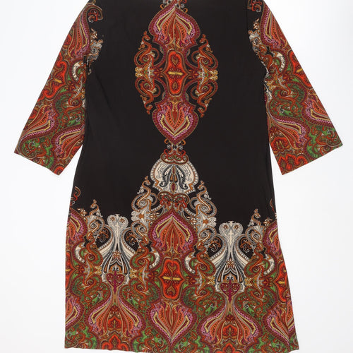 Ronni Nicole Womens Multicoloured Geometric Polyester A-Line Size 18 Round Neck Pullover