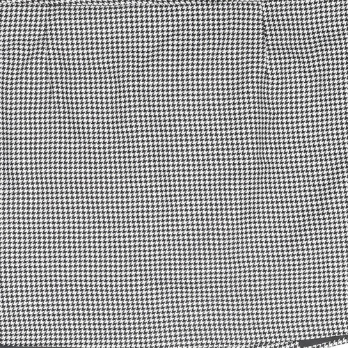 NEXT Womens Black Geometric Polyester A-Line Skirt Size 36 in Button - Houndstooth pattern