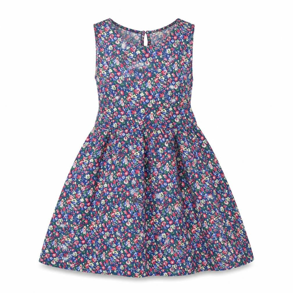 Miss Selfridge Womens Multicoloured Floral Polyester Fit & Flare Size 4 Boat Neck Button