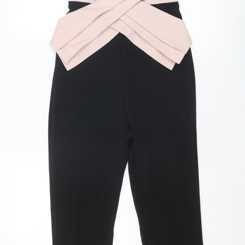 Boohoo Womens Black Polyester Jumpsuit One-Piece Size M L27 in Pullover