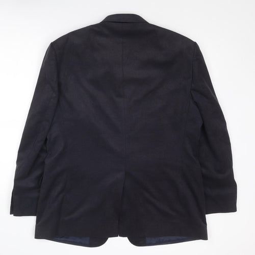 Marks and Spencer Mens Blue Polyester Jacket Suit Jacket Size 42 Regular