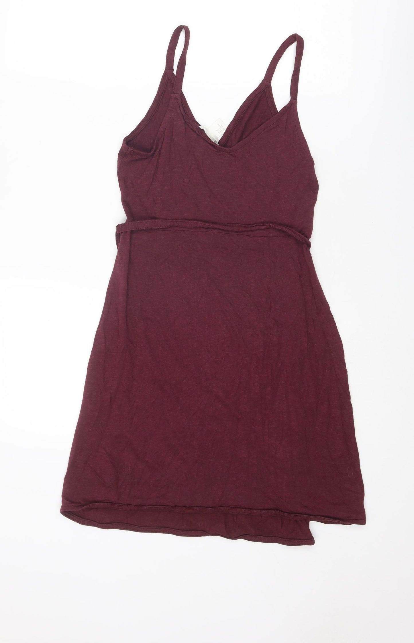 H&M Womens Purple Polyester Wrap Dress Size XS V-Neck Pullover