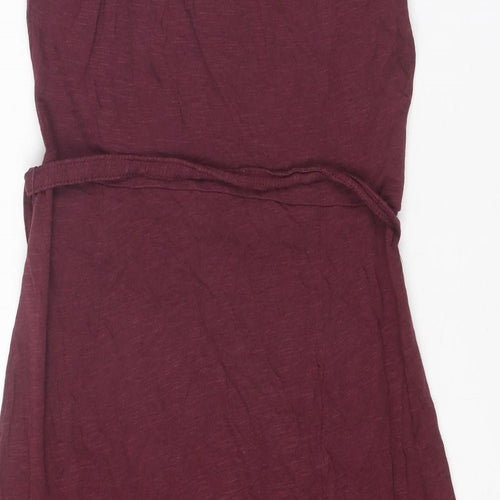 H&M Womens Purple Polyester Wrap Dress Size XS V-Neck Pullover