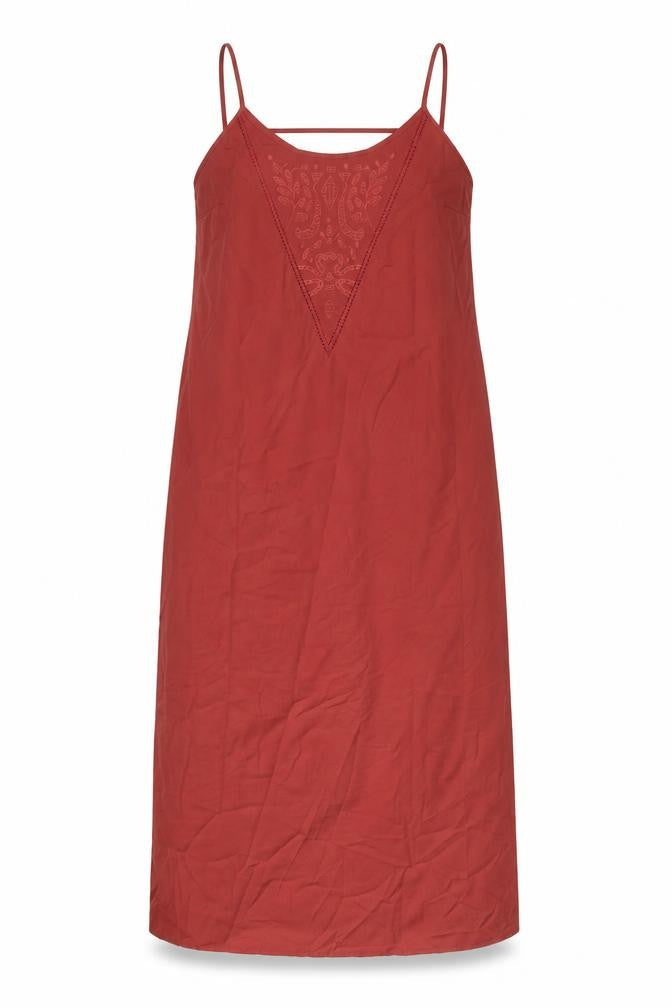 Limited Edition Womens Red Polyester Slip Dress Size 16 Round Neck Zip