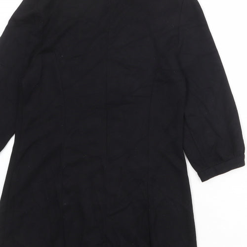 Minuet Womens Black Viscose Kaftan Size 10 V-Neck Tie
