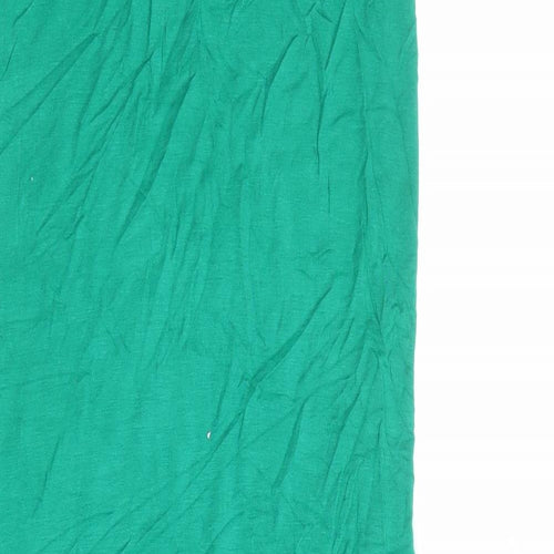 Boohoo Womens Green Viscose Maxi Skirt Size 6