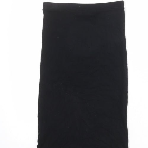 Topshop Womens Black Viscose Bandage Skirt Size 6