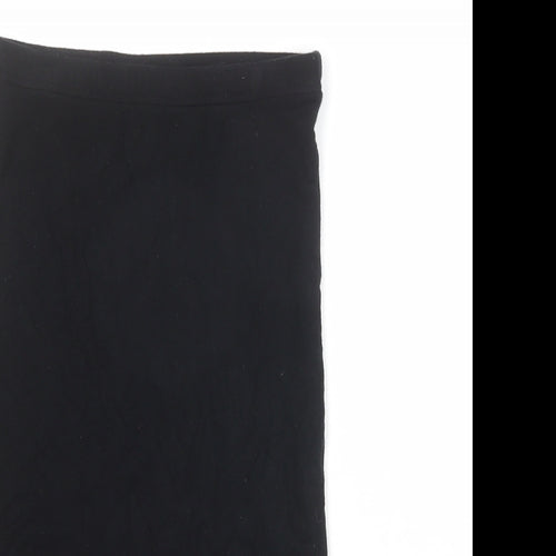 Topshop Womens Black Viscose Bandage Skirt Size 6