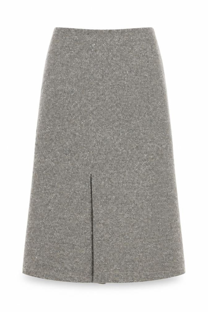 Yellow Hammer Womens Beige Wool A-Line Skirt Size 28 in Zip