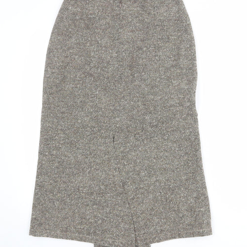 Yellow Hammer Womens Beige Wool A-Line Skirt Size 28 in Zip