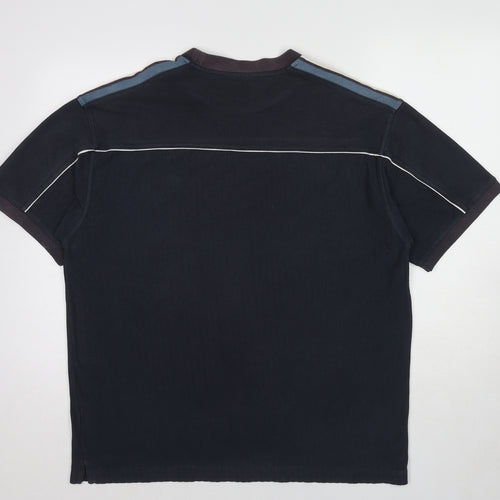 ellesse Mens Blue Cotton T-Shirt Size XL Round Neck