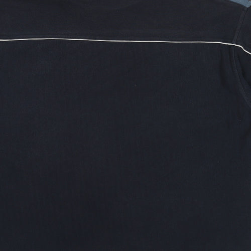 ellesse Mens Blue Cotton T-Shirt Size XL Round Neck