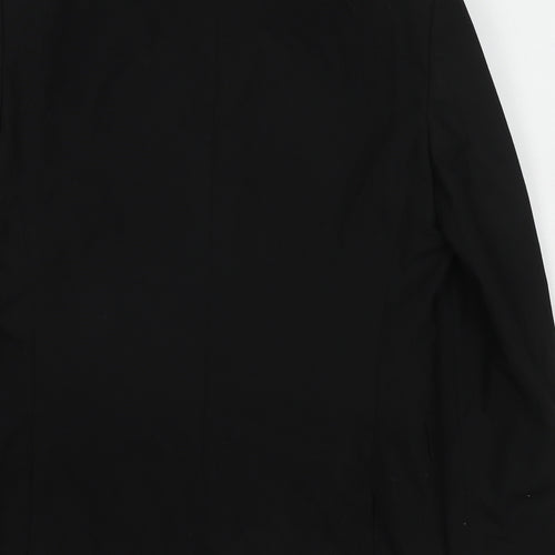 NEXT Mens Black Polyester Jacket Suit Jacket Size 38 Regular
