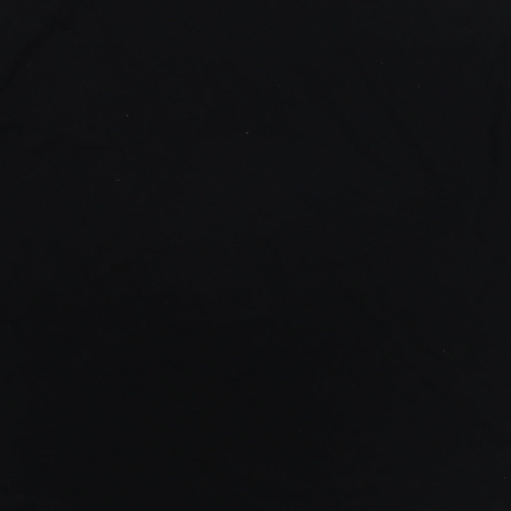 le coq sportif Mens Black Polyester T-Shirt Size XL Round Neck