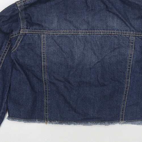 NEXT Girls Blue Jacket Size 11 Years Button