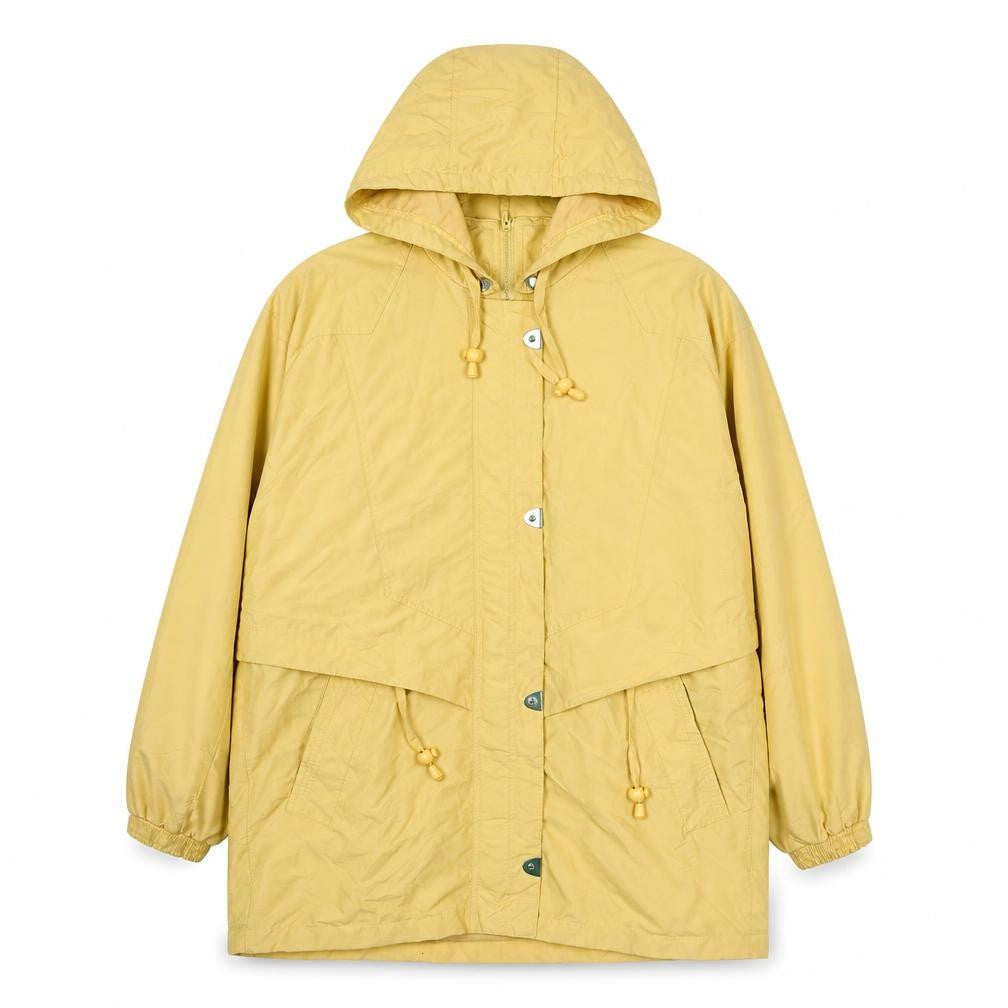 Front view of Kohl One women’s yellow jacket, size UK 12, zip