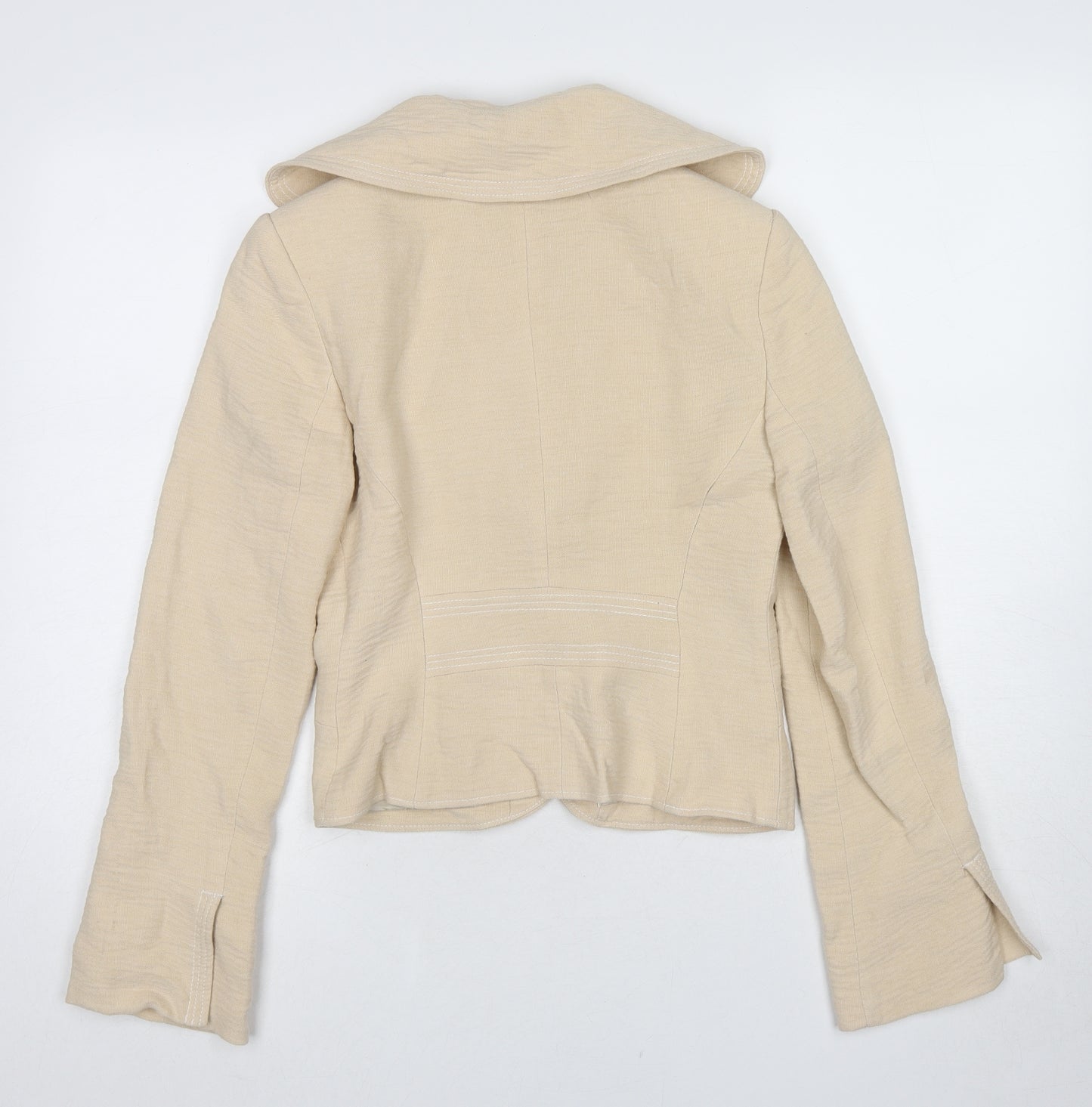 Coast Womens Beige Jacket Blazer Size 8 Button
