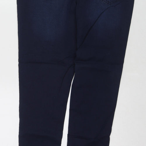 F&F Womens Blue Cotton Skinny Jeans Size 14 Regular