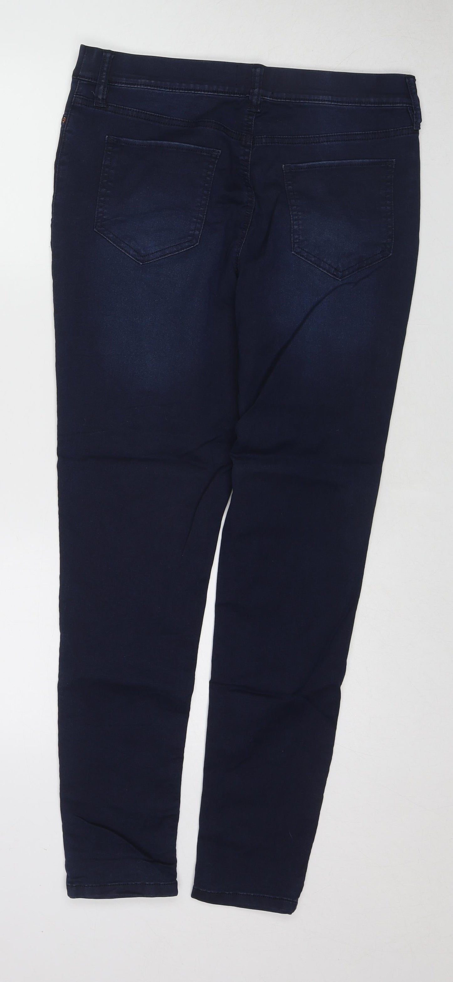 F&F Womens Blue Cotton Skinny Jeans Size 14 Regular