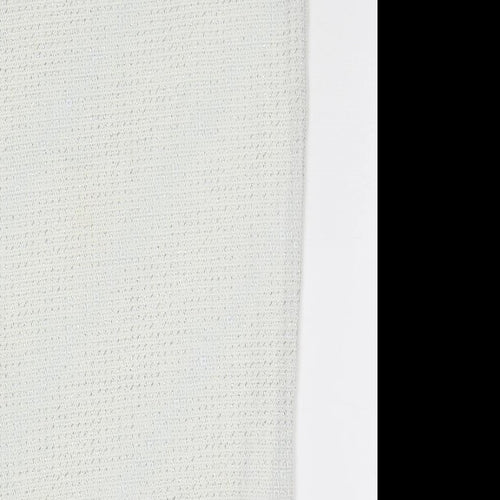 Topshop Womens Ivory Geometric Nylon A-Line Skirt Size 6
