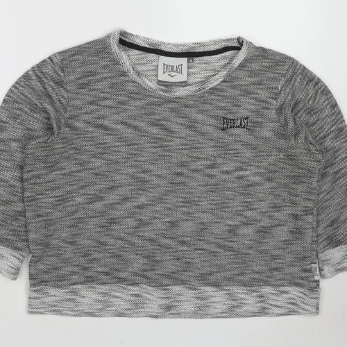 Everlast Womens Grey Round Neck Polyester Pullover Jumper Size 16
