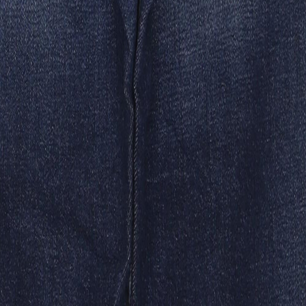 Redone Mens Blue Cotton Straight Jeans Size 25 in L27 in Regular Zip