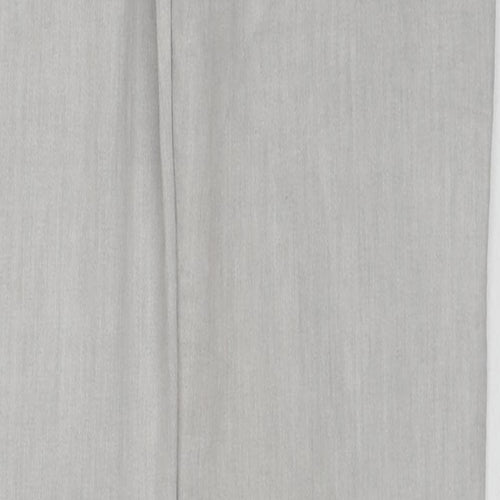 Denim & Co. Womens Grey Cotton Skinny Jeans Size 10 L32 in Slim Zip