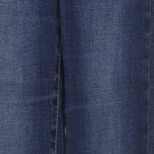 Denim & Co. Womens Blue Cotton Skinny Jeans Size 10 L29 in Regular Zip