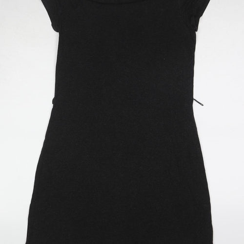 The White Company Womens Grey Viscose Shift Size M Square Neck Pullover