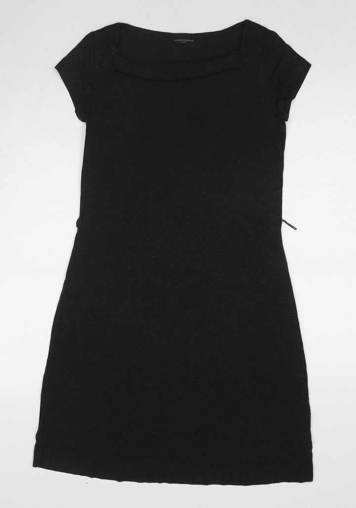 The White Company Womens Grey Viscose Shift Size M Square Neck Pullover