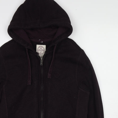 Fat Face Mens Purple Cotton Full Zip Sweatshirt Size S